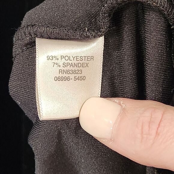 Christopher‎ & Banks Black Velvet Dress Sz L Sleeveless LBD Party Event - Picture 6 of 7